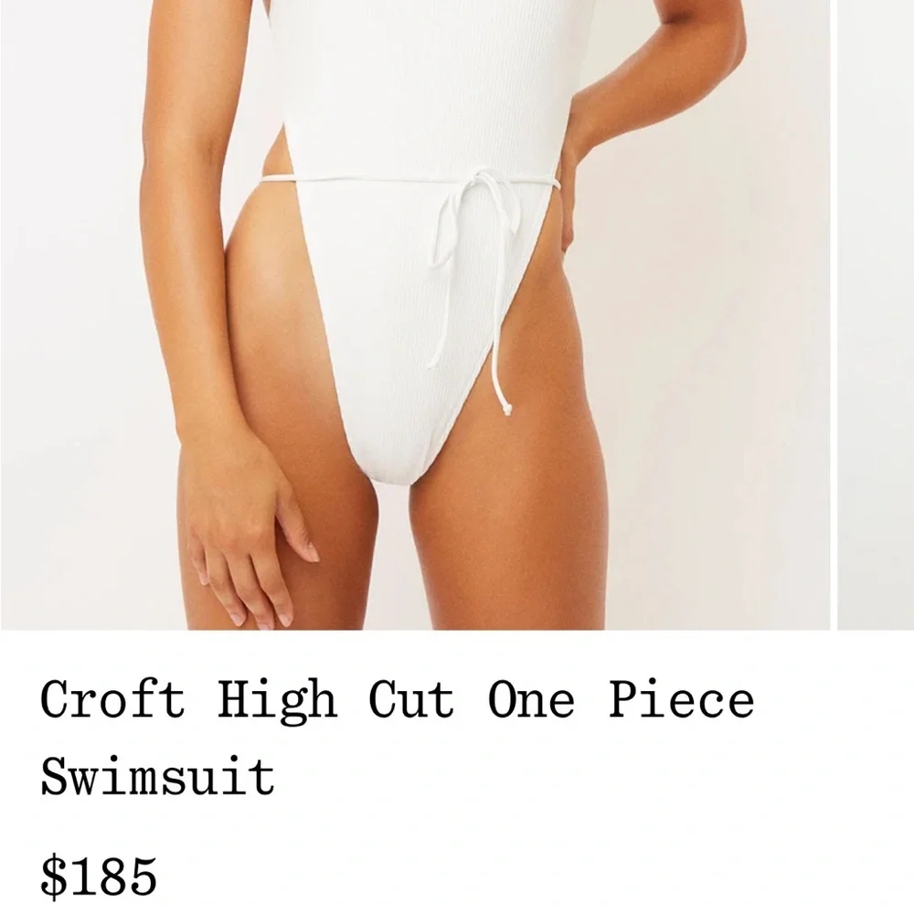 Frankie's Bikinis White One-Piece Swimsuit
